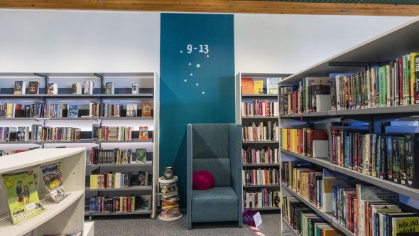 Den nya avdelningen på Höörs bibliotek.
