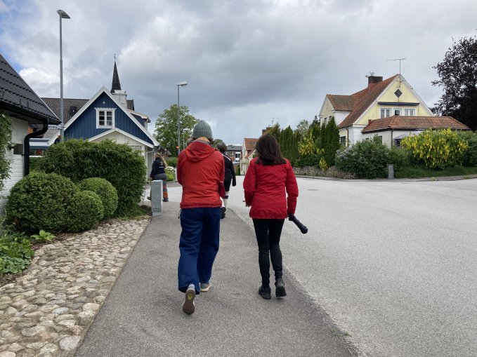 Vandrare på Skåneledsinvigningen